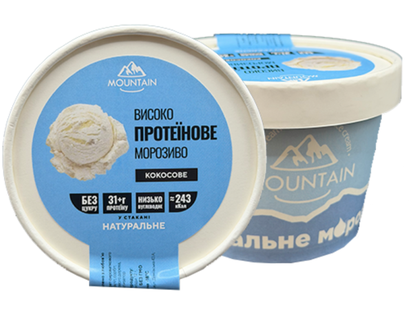 Протеїнове морозиво Кокосове (300 мл)
