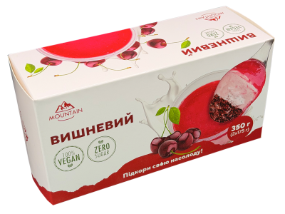 Торт порційний веган без цукру Вишня (175 г) Торт порційний веган без цукру Вишня (175 г)