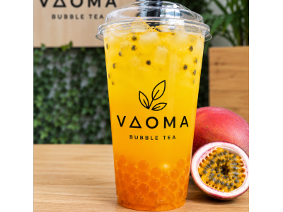 BUBBLE TEA Манго-маракуя з фруктовими кульками BUBBLE TEA Манго-маракуя з фруктовими кульками