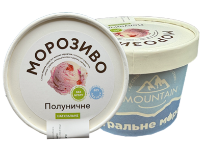 Морозиво Полуничне без цукру (300 мл) Морозиво Полуничне без цукру (300 мл)